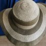 Brown /Beige Stripe Design Hat Image 4
