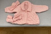 Baby cardigan pink NB