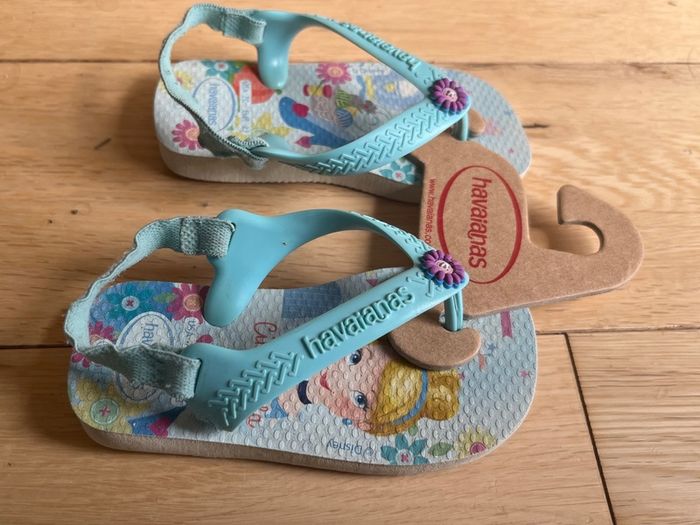 Havaianas Kids' Disney Princess Flip Flops Size 7C EUR 23 EUC