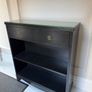 Solid mahogany black bookcase/display unit Image 2