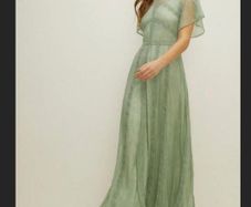 Sage Green Maxi Lace bridesmaid or just a fancy dress from Oasis Size 14