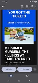 Tickets - Midsomer Murders: The Killings At Badger's Drift