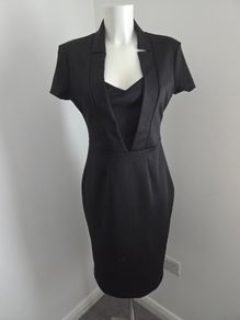 Never Worn. Stunning Size 14 (more size 10) Black dress from Goddess London