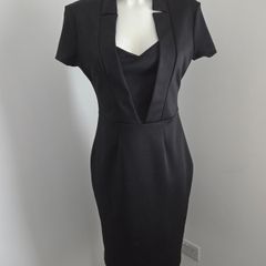 Never Worn. Stunning Size 14 (more size 10) Black dress from Goddess London