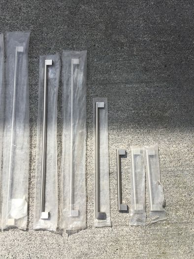 Wardrobe/Press Stainless Brushed Steel Handles
