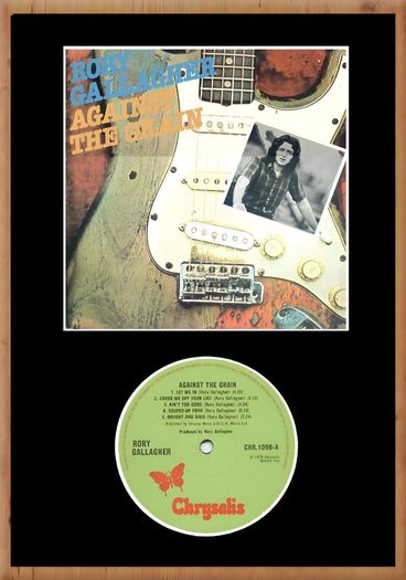 RORY GALLAGHER AGAINST THE GRAIN Record Display Poster Classic Semi-glossy Paper Poster