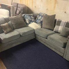 Grey corner sofa Verona couch