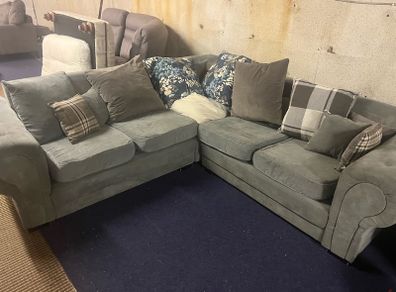 Grey corner sofa Verona couch