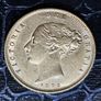 1872 - Die 365 Young Victoria Shield Reverse Half Sovereign Excellent condition with nice die cracks. Image 7