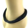 Vintage black corded bohemian necklace Image 3