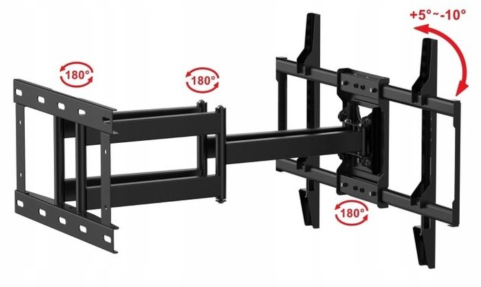 Tv Wall Mount Bracket Tilt Swivel Full Motion 32"-65"