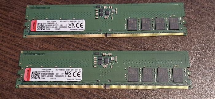 Kingston 32GB (2 x 16GB) 5600MHZ DDR5 Desktop Ram