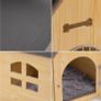 Wooden Pet House with Roof for Dogs Indoor Use, Easy Assemble Breathable Dog Crate for Small Medium Dog Cat, Dog Kennel for Playing and Resting (FREE POSTAGE) Image 5