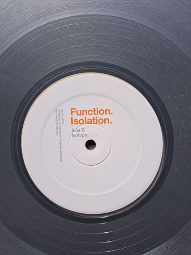 Function - Isolation . Minimal Techno . 2007 Clear Vinyl Sandwell District SD07
