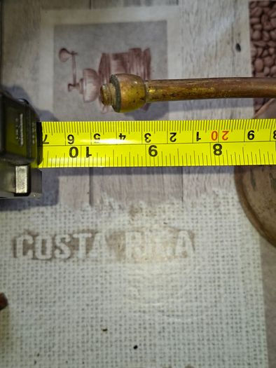 Antique Brass Pneumatic Plant Sprayer featuring a wooden handle Nice decorative piece for display. Postage Available