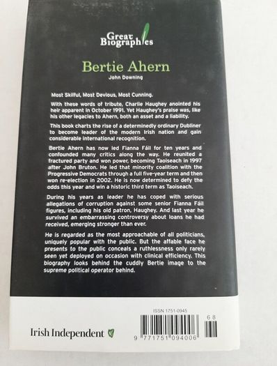 new book Bertie Ahern