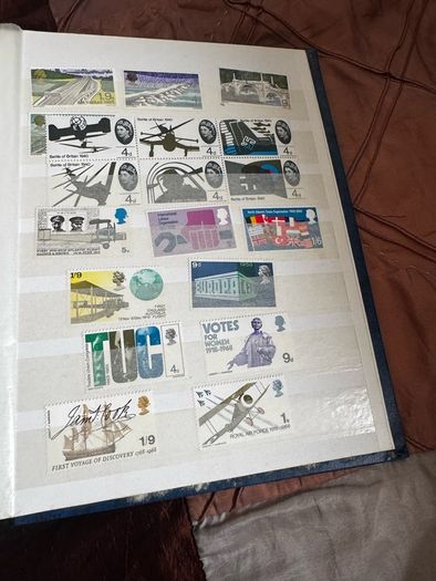Mint UK album with stamps