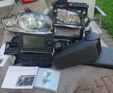 Audi a4 b6 b7 double din concert ll+ radio cd mp3 player. Blaupunkt head unit 8E0 035 186 AL Original stereo double din cage centre console glove box parts breaking