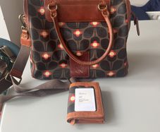 Orla Kiely matching wallet and bag