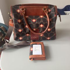 Orla Kiely matching wallet and bag