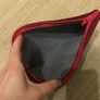 Handmade red  fabric purse Image 2