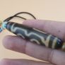 Vintage 4 Eyes Unique Pattern Himalayan Tibetan Agate Dzi Bead Amulet Image 9