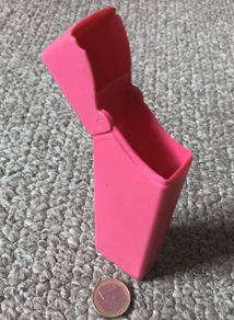 Pink tampon holder