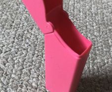 Pink tampon holder