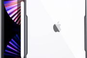 XUNDD Case for iPad Pro 11 Inch 2021 (3rd Generation), Slim Clear Backshell, Shock Absorption Soft TPU Edge Bumper [Support Apple Pencil Charging] - Black