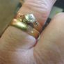 9ct wedding ring and diamond engagement ring Image 10