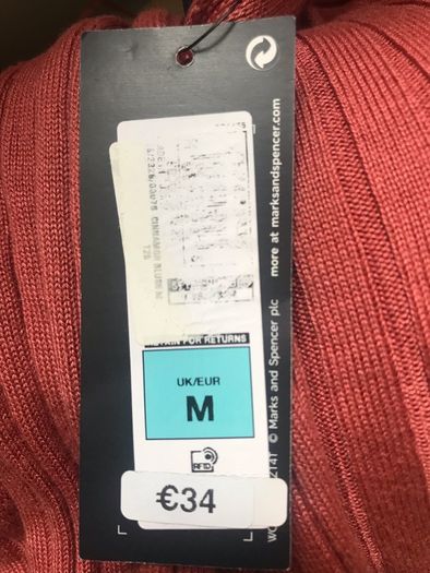 M&S longline cardigan in cinnamon blush size Small - New with tags