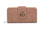 New Stylish Khaki - Quilted Metail Detail Trim Purse