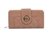 New Stylish Khaki - Quilted Metail Detail Trim Purse