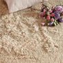 FREE EXPRESS SHIPPING Homeware Fluffy Bedroom Rug Small Beige Area Rugs 50x80 cm for Living Room Plush Carpet Modern Soft Shaggy Pile Faux Fur Rug for Home Image 4