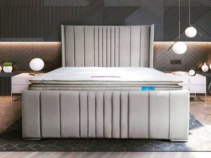 Ottoman Upholstered Bed, Double Bed with Hydraulic Lifting Bar, Height Adjustable Padded Headboard, Metal Slatted Frame, Youth Bed, Adult Bed