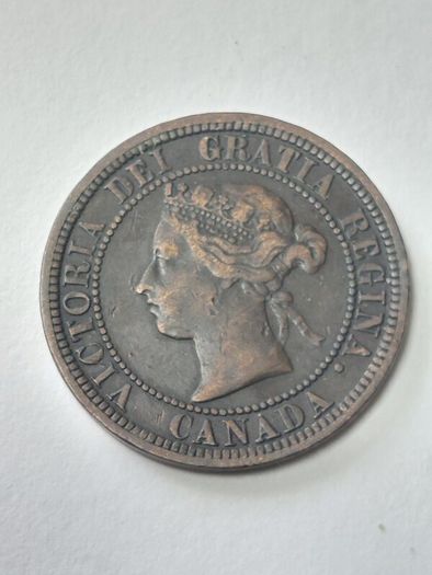 1881 H Canadian Large One Cent Coin Canada
