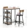 3 piece dining set with bar table and 2 chairs Image 2