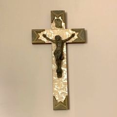 French Art Deco Wall Crucifix 1930s