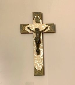 French Art Deco Wall Crucifix 1930s