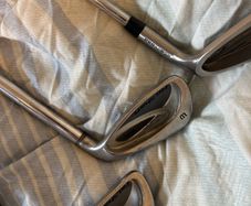 Wilson fatshafts irons with new grips