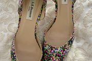 L.K.Bennett Flossie Nappa Leather Print Heels - Size 40