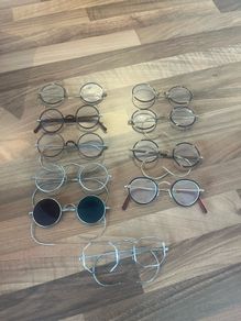Collection of Vintage 1920s Eye Glasses Some Gold by Algha