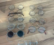 Collection of Vintage 1920s Eye Glasses Some Gold by Algha