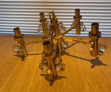 Vintage Palwa Style Crystal Chandelier