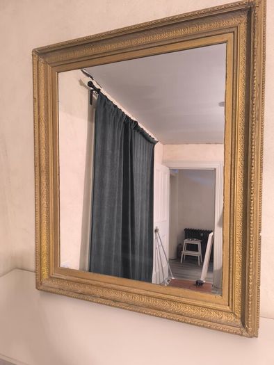 large gold vintage mirror