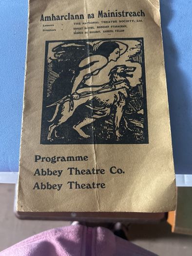 Souvenir program of abbey theatre