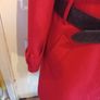 gorgeous red coat with belt Image 4