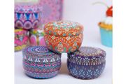 Boho Style Scented Candle with Flower Petals - ideal for meditation, altars and home spa &amp; relaxing baths