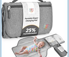 Portable diaper changing pad