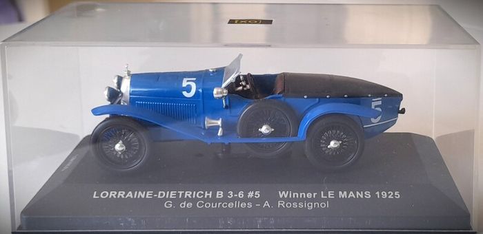 Diecast Model Le Mans Winning Lorraine-Dietrich - IXO 1:43